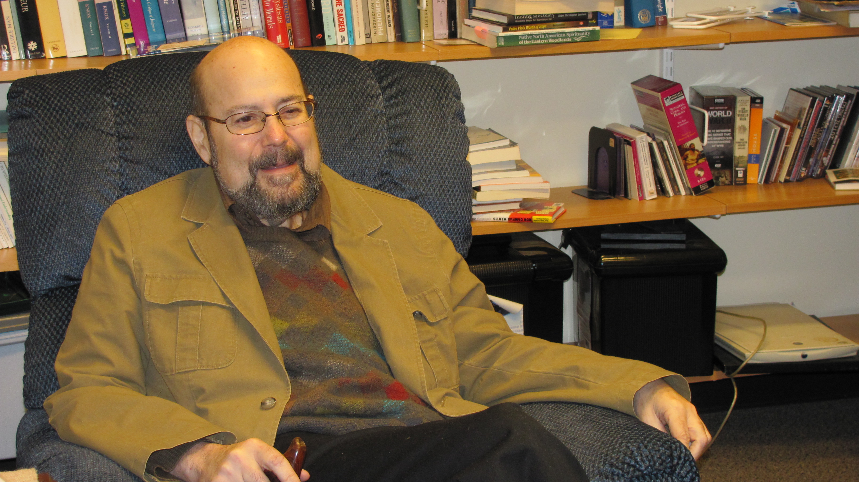Alejandro García-Rivera in his office at the Jesuit School of Theology, Berkeley, Calif., on July 12, 2010, about 5 months before he died.