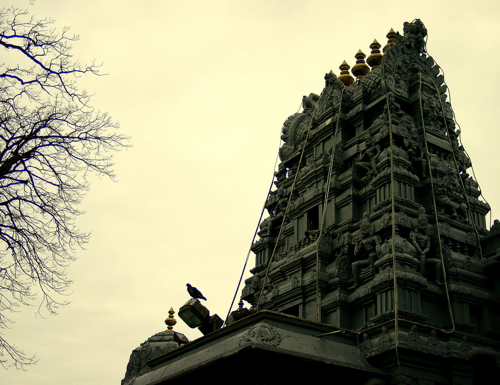 Hindu temple in Flushing, NY. Source: Malaiya