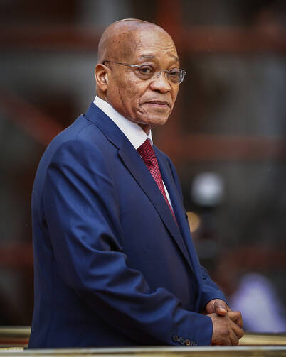 South African President Jacob Zuma is seen in Cape Town, South Africa, Feb. 12, 2015. (CNS photo/Pool via EPA)