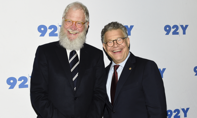 Sen. Al Franken, D-Minn., right, and former talk show host David Letterman arrive for their conversation at 92Y in New York. (Photo by Evan Agostini/Invision/AP, File)